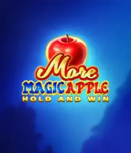 Enter the magical realm of More Magic Apple Hold and Win Slot by 3 Oaks Gaming, showcasing a glistening red apple against a vivid blue background. This graphic portrays the game's theme of enchantment and wonder. Suited for fans of fantasy, the vibrant visuals and appealing artwork ensure it captures attention. 