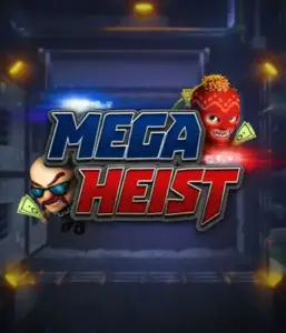 Step into the thrilling world of the Mega Heist game by Relax Gaming, highlighting mischievous characters ready to pull off a bank heist. This graphic depicts the excitement of the heist with its striking logo and an ominous vault backdrop. Ideal for fans of heist movies, delivering a thrilling escape. 