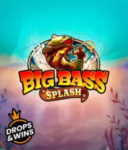 Dive into the thrilling adventure of Big Bass Splash slot by Pragmatic Play, showcasing a lively fish leaping out of water. This graphic depicts the heart of angling with vivid text and exciting visuals. Perfect for anglers, offering a fun-filled experience. 